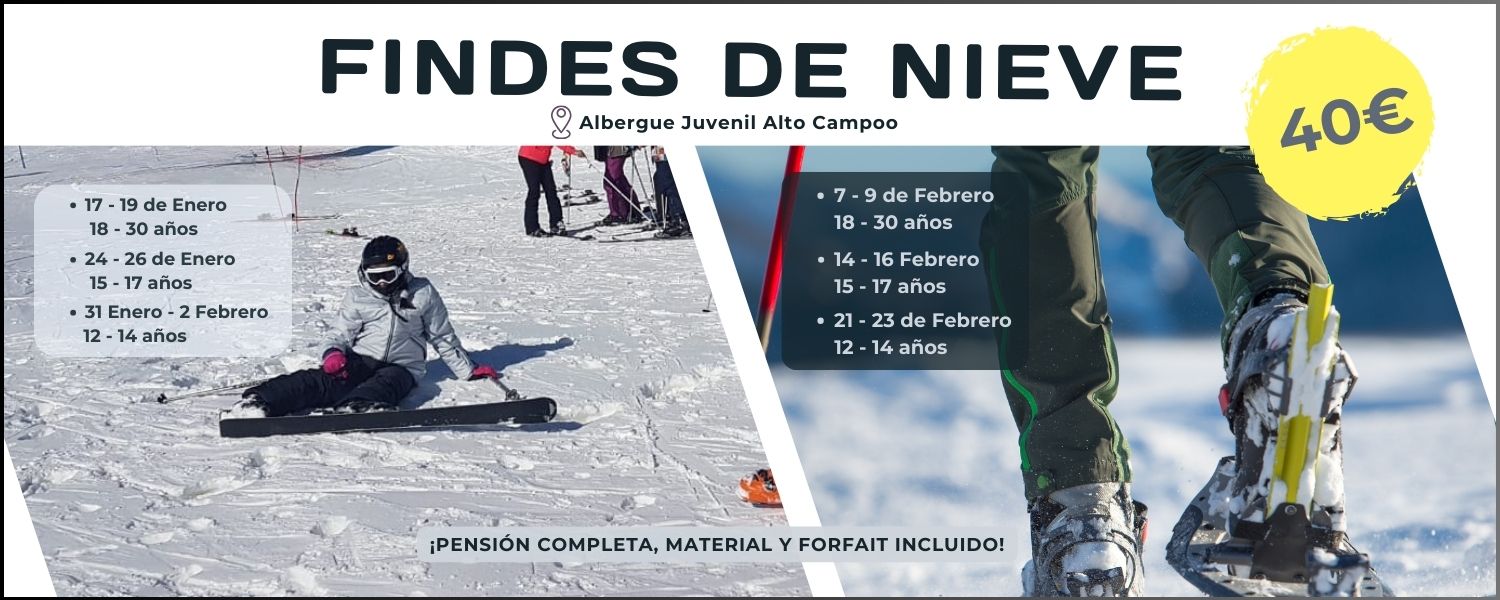 findes de nieve esquí y raquetas 40€